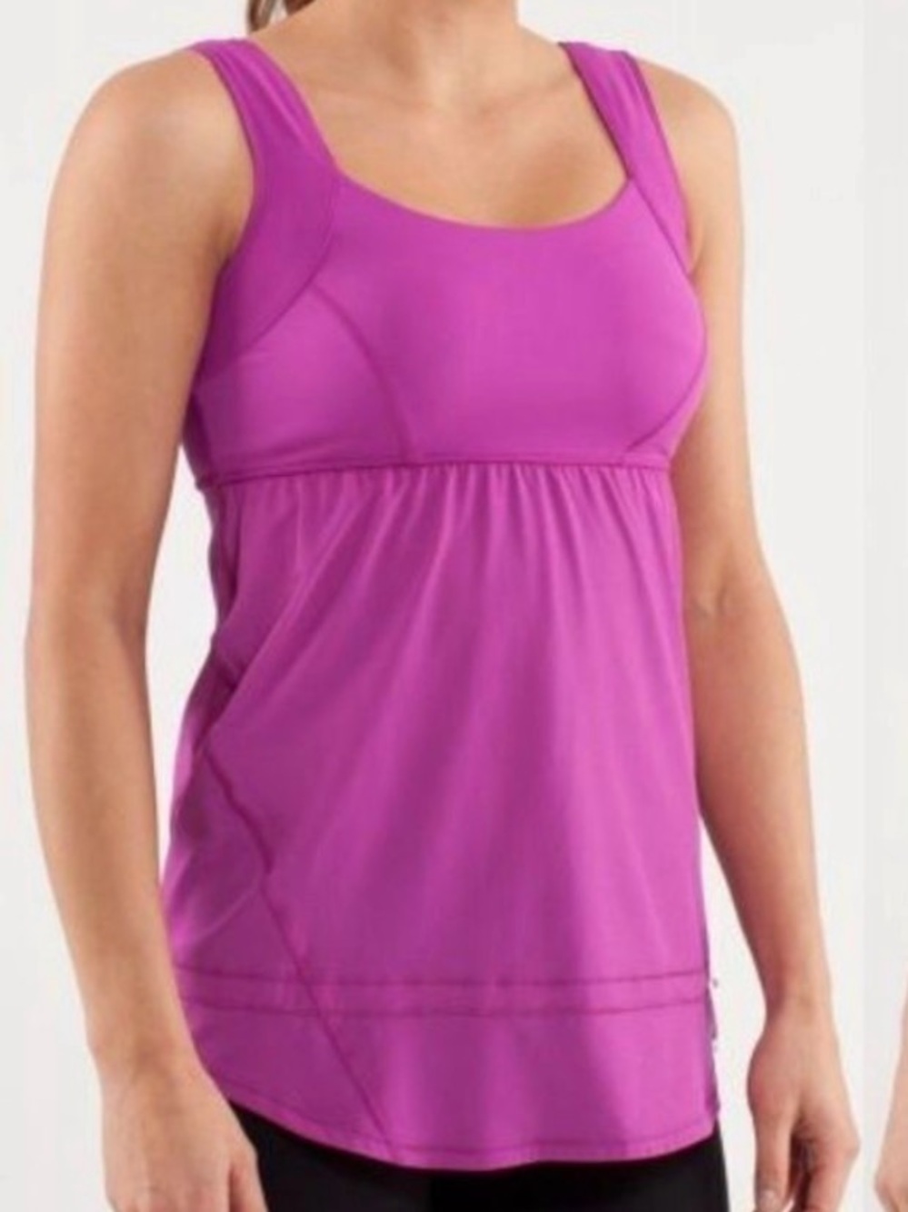 🎊lululemon Magenta Tank with Drawstring Hem